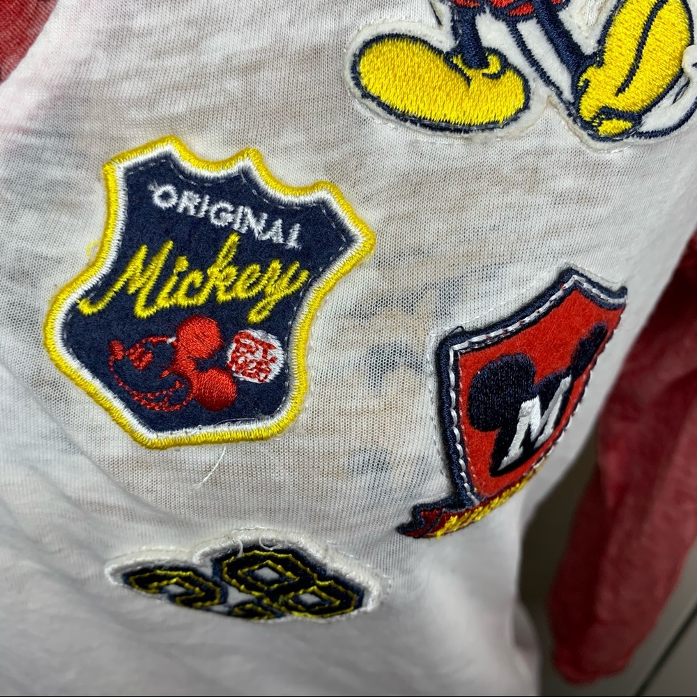 Disney Mickey Mouse Patch Raglan Tissue Shirt - image 5